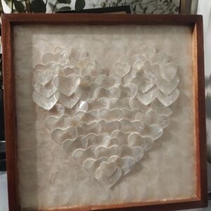 Seashell heart art